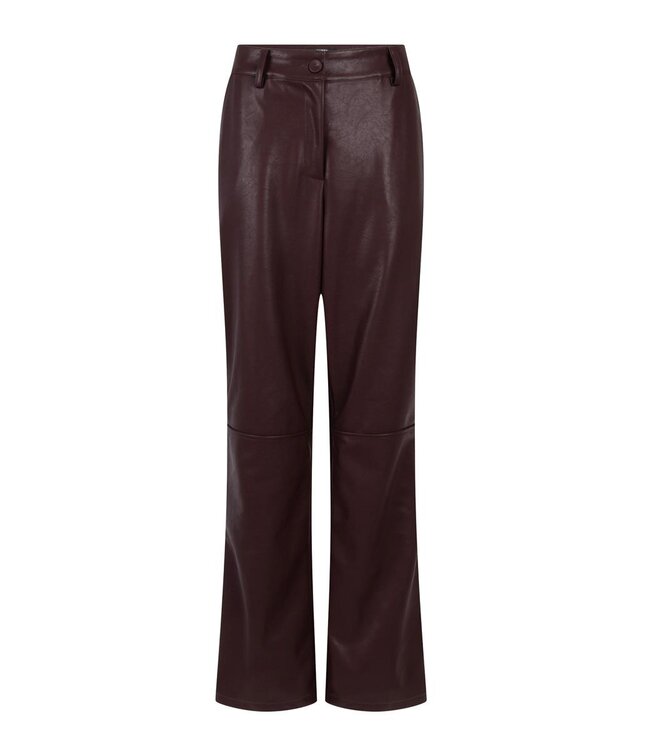 JANSEN AMSTERDAM Jansen Amsterdam Bina Broek PU425 Vegan Leather Wine