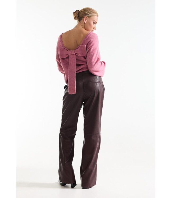 JANSEN AMSTERDAM Jansen Amsterdam Bina Broek PU425 Vegan Leather Wine