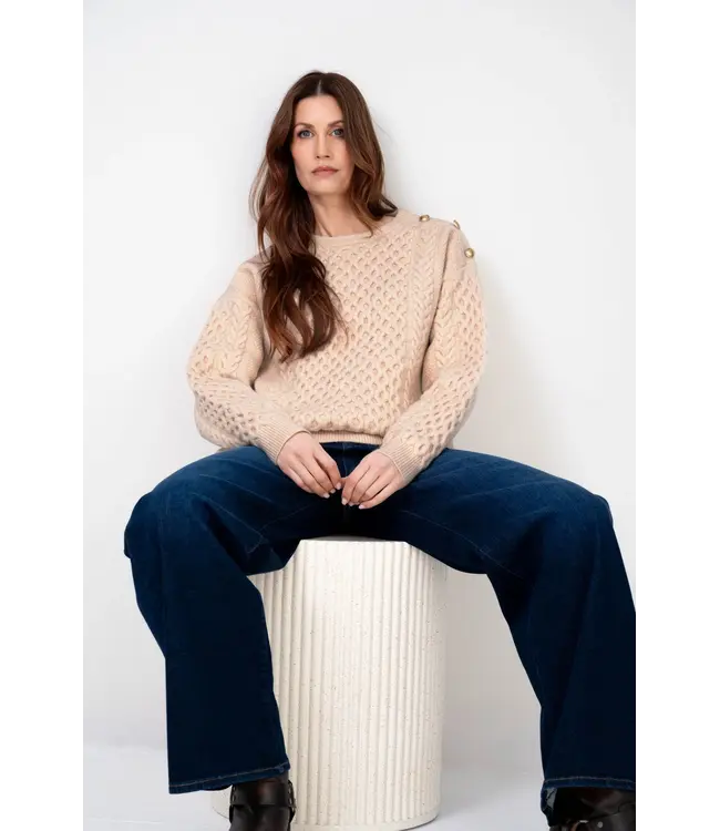 MAICAZZ Maicazz WI26.80.218 Zendina Sweater Sand