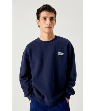American Vintage American Vintage MPLI03B Sweat Plizzy Navy