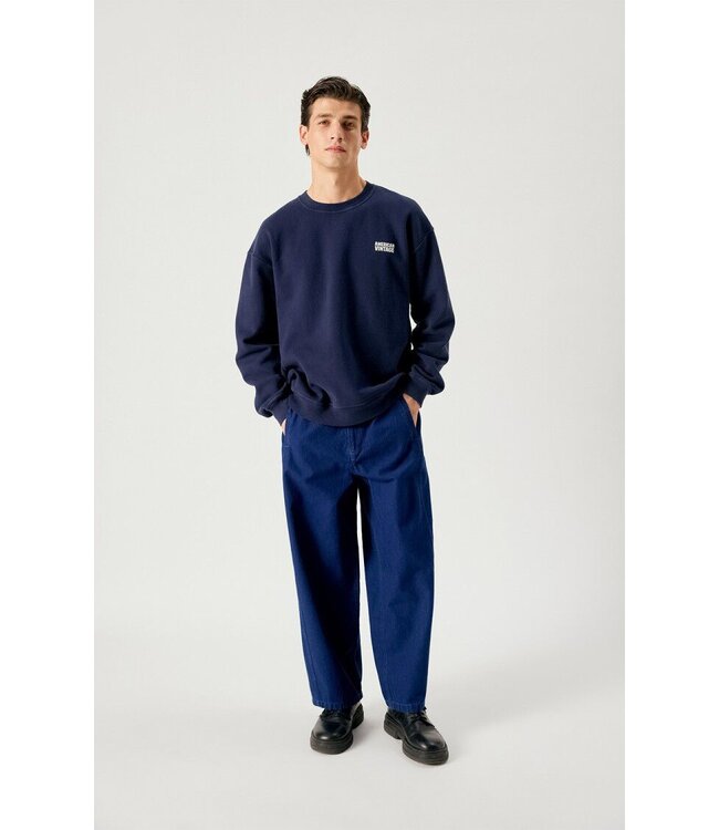 American Vintage American Vintage MPLI03B Sweat Plizzy Navy