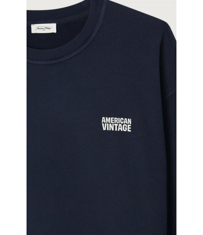 American Vintage American Vintage MPLI03B Sweat Plizzy Navy