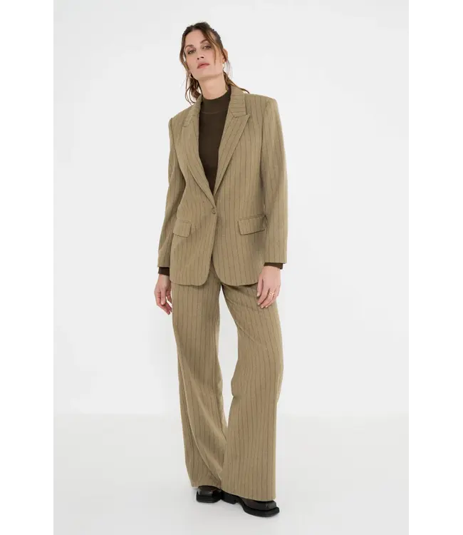ZIZO Zizo Fa26.Sell.502 Sella pants Stripe Khaki