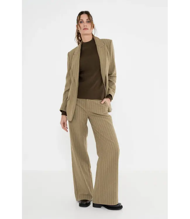 ZIZO Zizo Fa26.Sell.502 Sella pants Stripe Khaki