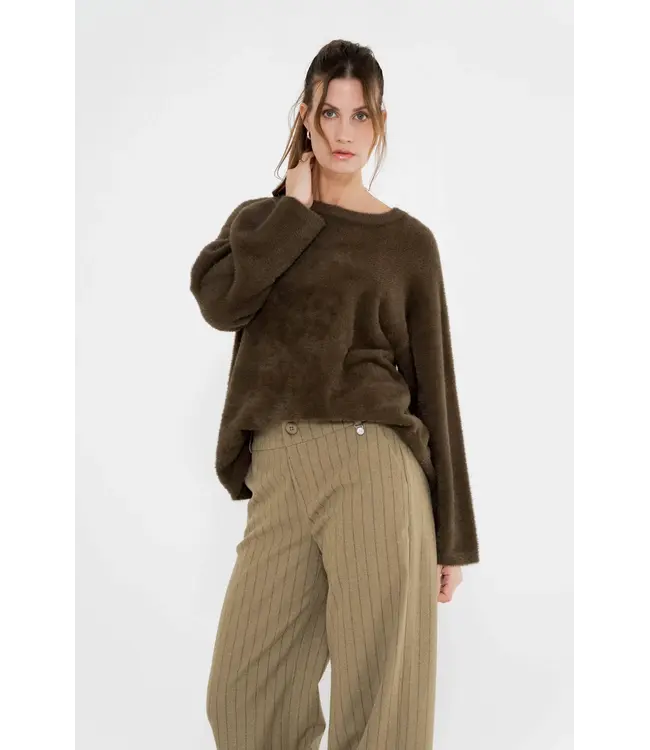 ZIZO Zizo Fa26.Sell.502 Sella pants Stripe Khaki