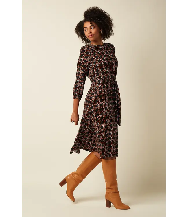 KING LOUIE King Louie Betty Dress Loose Fit Calou 10673 Spicy Brown