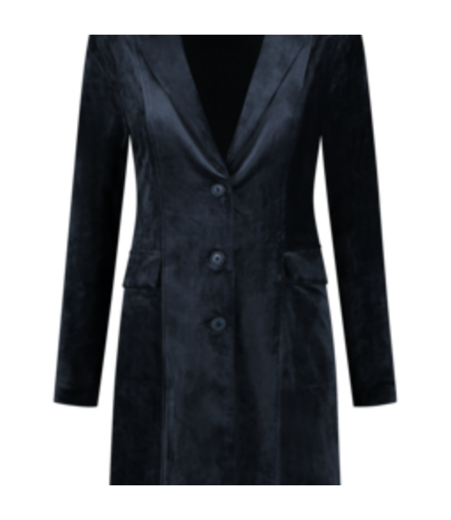 HELENA HART Helena Hart 7624 Blazer Tuxy Velour Marine