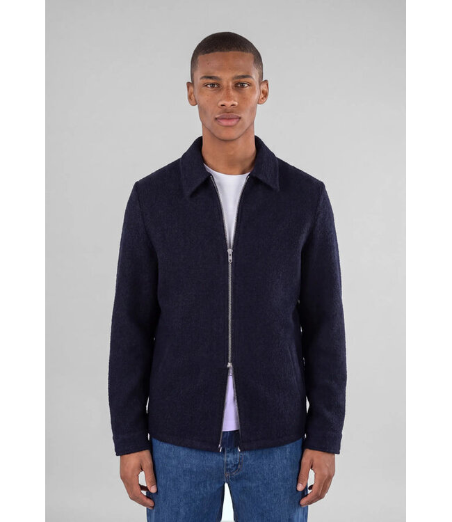 CISZERE Ciszere 30059-629-04 Fred boucle overshirt deep navy