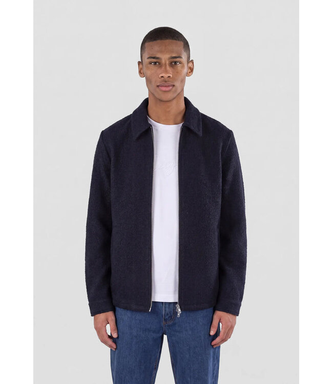 CISZERE Ciszere 30059-629-04 Fred boucle overshirt deep navy