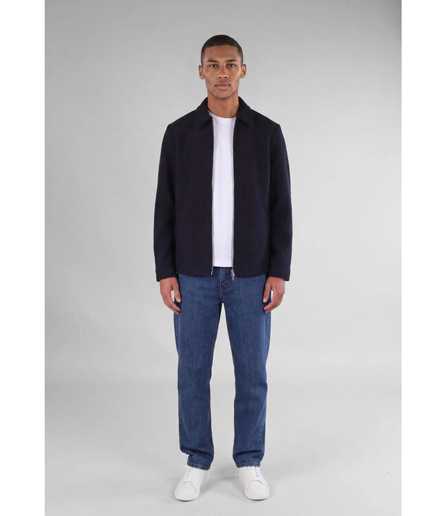 CISZERE Ciszere 30059-629-04 Fred boucle overshirt deep navy