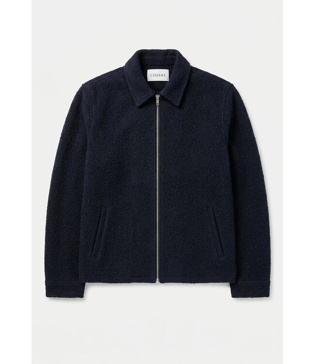 CISZERE Ciszere 30059-629-04 Fred boucle overshirt deep navy