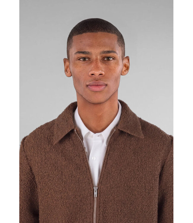CISZERE Ciszere 30059-664-04 Fred Boucle Overshirt toasted brown