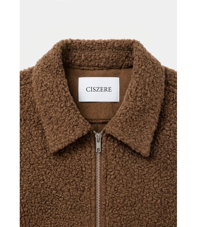 CISZERE Ciszere 30059-664-04 Fred Boucle Overshirt toasted brown