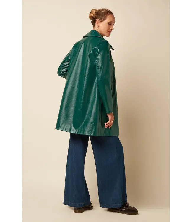 KING LOUIE King Luie Anais Coat Glits 10637 Botanical Green