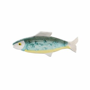&Klevering Anouk Fish Plate Green Yellow 31x11cm &Klevering Anouk Fish Plate Green Yellow 31x11cm