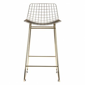 HKliving HKliving bar stool wire steel brass or silver