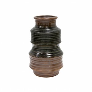 HKliving HKliving Vase handgefertigte Keramik Retro braun 12x12x20cm