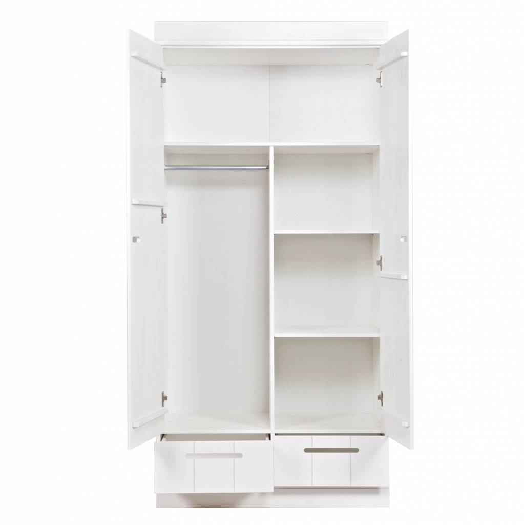 Woood Woood Interior Pack Wardrobe Connect 2 Doors 2 Drawers White