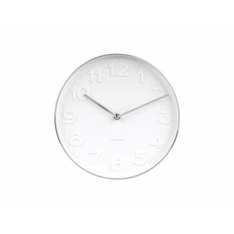 Karlsson Wall clock "Mr White" Ø27,5cm Orangehaus