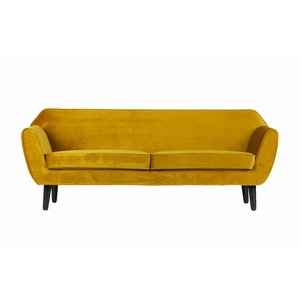 WOOOD Rocco Sofa 187 Cm Fluweel Oker