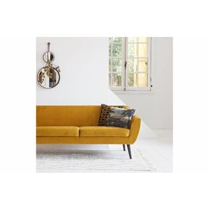 WOOOD WOOOD Sofa Rocco polyester fluweel geel