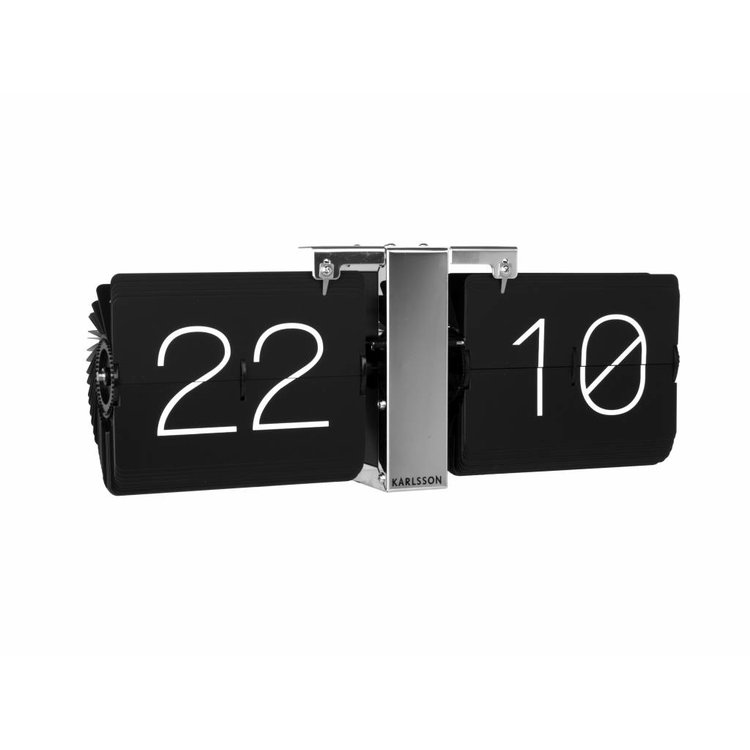 Karlsson Karlsson wall clock flip steel gray / black