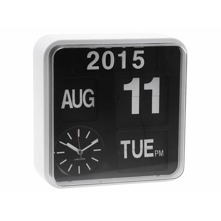 Karlsson Karlsson Wall clock "Mini flip" white