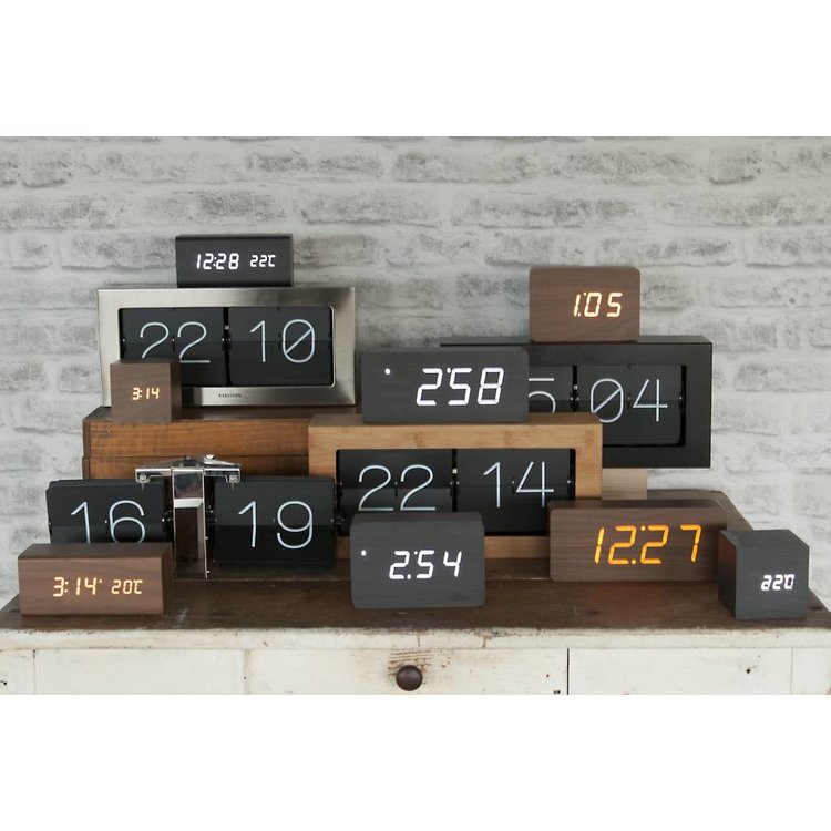 Karlsson Karlsson Table Clock / Alarm Clock "Tube" Black