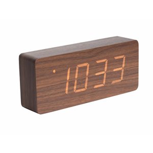 Karlsson Karlsson Table Clock / Alarm Clock "Tube" Brown