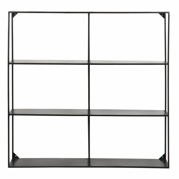 WOOOD WOOOD Wall shelf Meert metal black 90x90cm