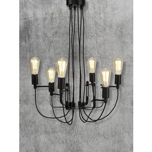 It's about Romi It's about Romi Chandelier Seattle 6-arm textile thread iron black