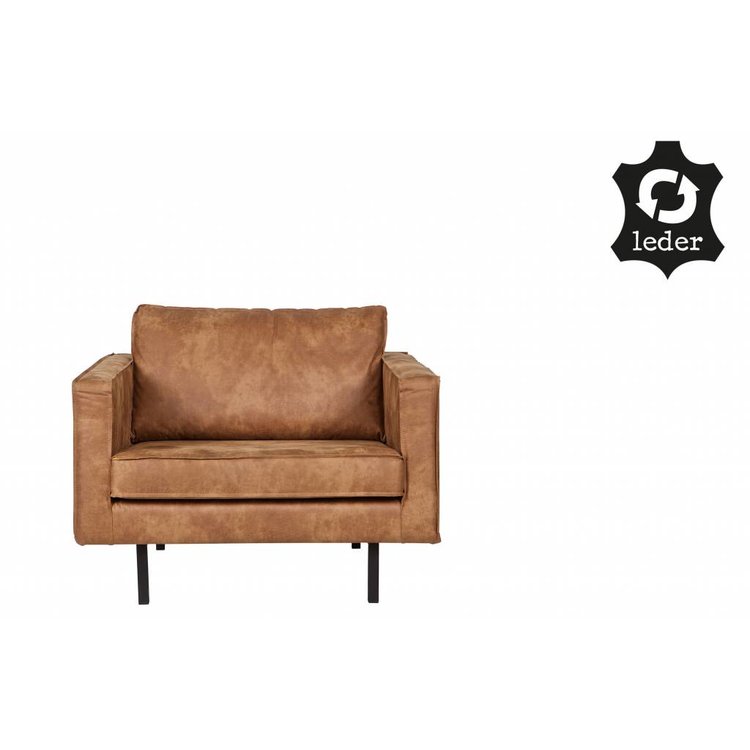 BePureHome BePureHome Fauteuil Rodeo recycle leather cognac brown