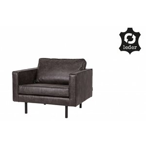 BePureHome BePureHome Fauteuil Rodeo recycle leer zwart