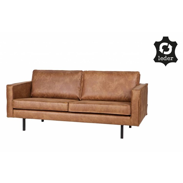 BePureHome BePureHome Bank 2,5 zits Rodeo recycle leer cognac bruin