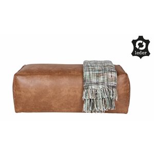 BePureHome BePureHome Hocker Rodeo recyceltes Leder cognac braun