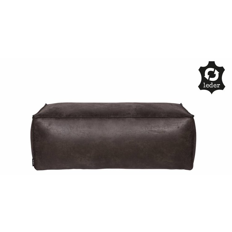 BePureHome BePureHome Pouf Rodeo recycle leather black