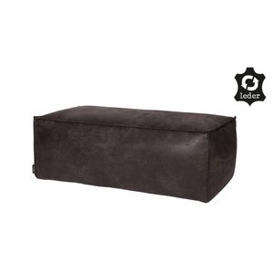 BePureHome BePureHome Pouf Rodeo recycle leather black