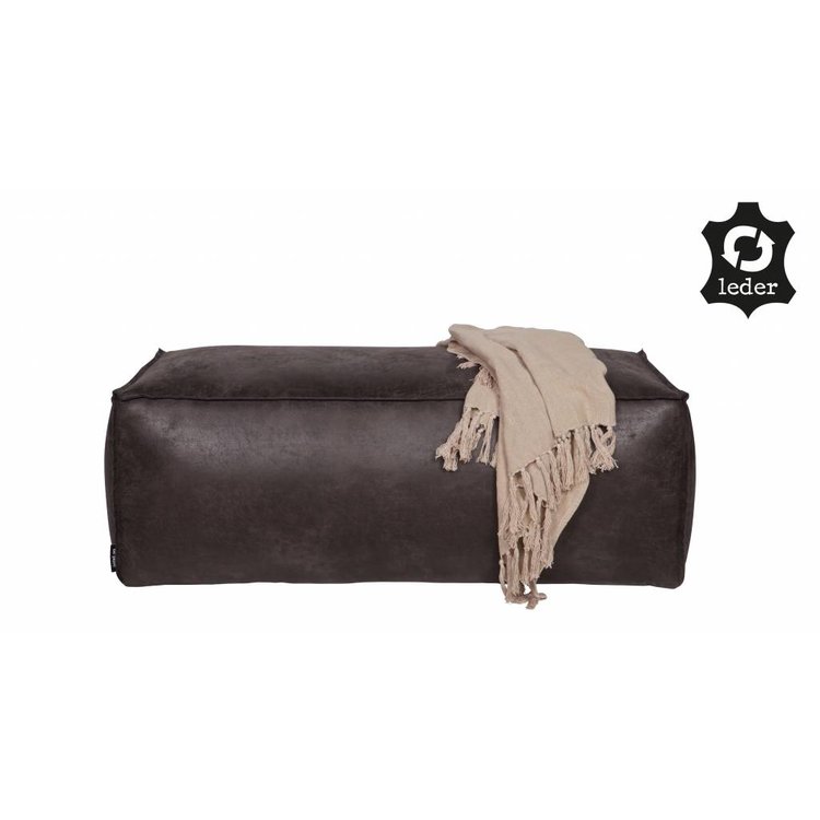 BePureHome BePureHome Hocker Rodeo recyceltes Leder schwarz