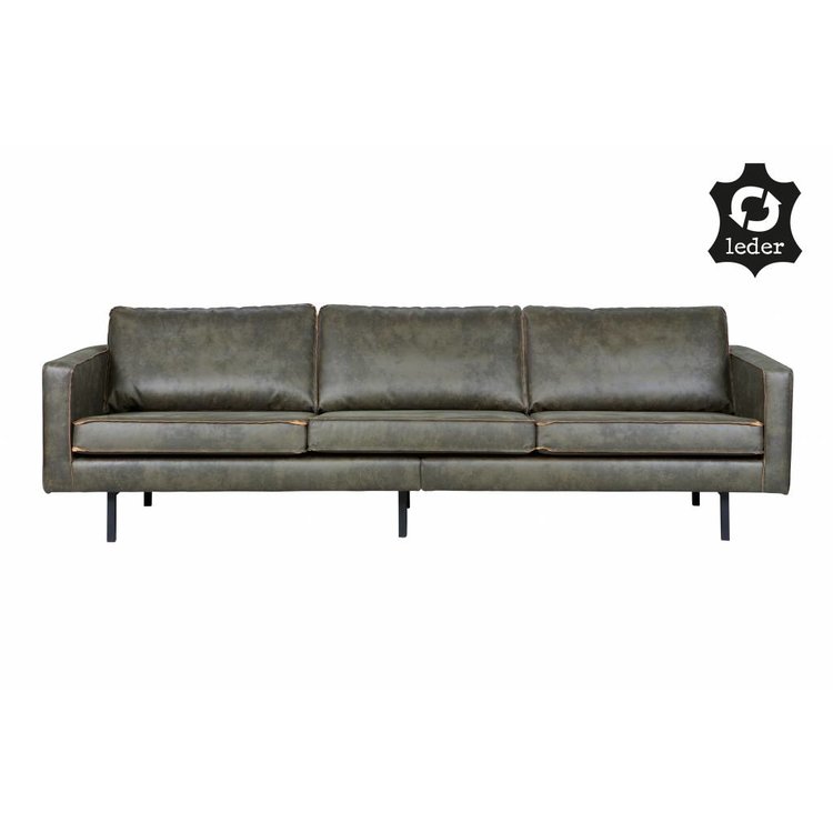 BePureHome BePureHome Sofa 3-Sitzer Rodeo recyceln Leder Armee grün