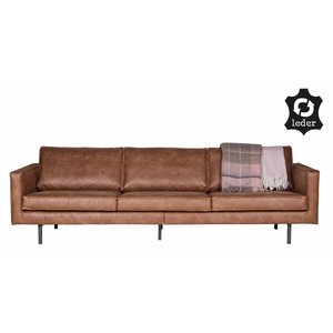 BePureHome BePureHome Sofa 3-Sitzer Rodeo recyceln Leder Cognac braun