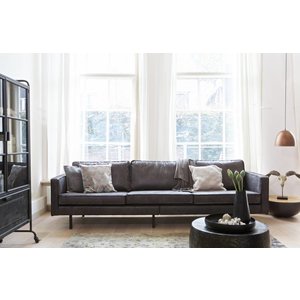 BePureHome BePureHome Sofa 3-Sitzer Rodeo recyceln Leder schwarz