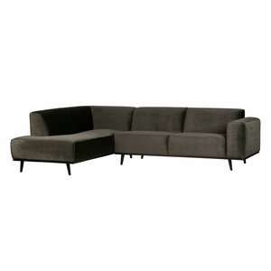 BePureHome BePureHome Corner sofa Statement Left velvet warm green