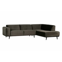 Statement Eckcouch Rechts Velvet Warm Green