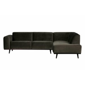 BePureHome BePureHome Corner Sofa Statement Right velvet warm green