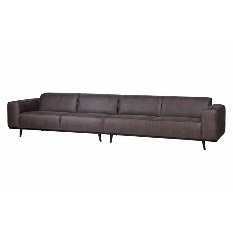 BePureHome BePureHome Sofa Statement XL 4-Sitzer Leder grau