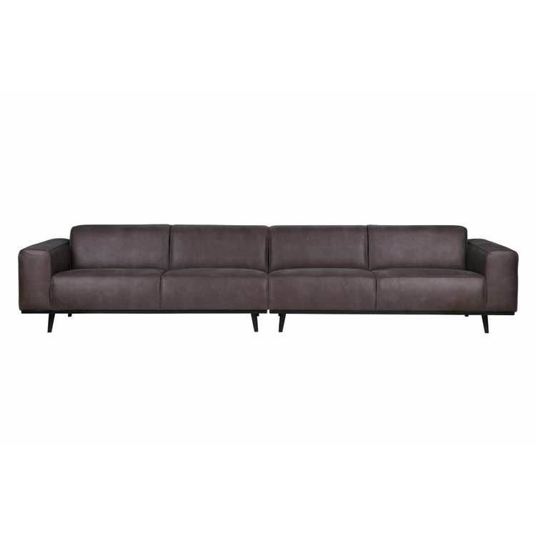 BePureHome BePureHome Couch Statement XL 4-seater leather grey