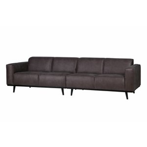 BePureHome BePureHome Couch Statement 4-seater leather grey