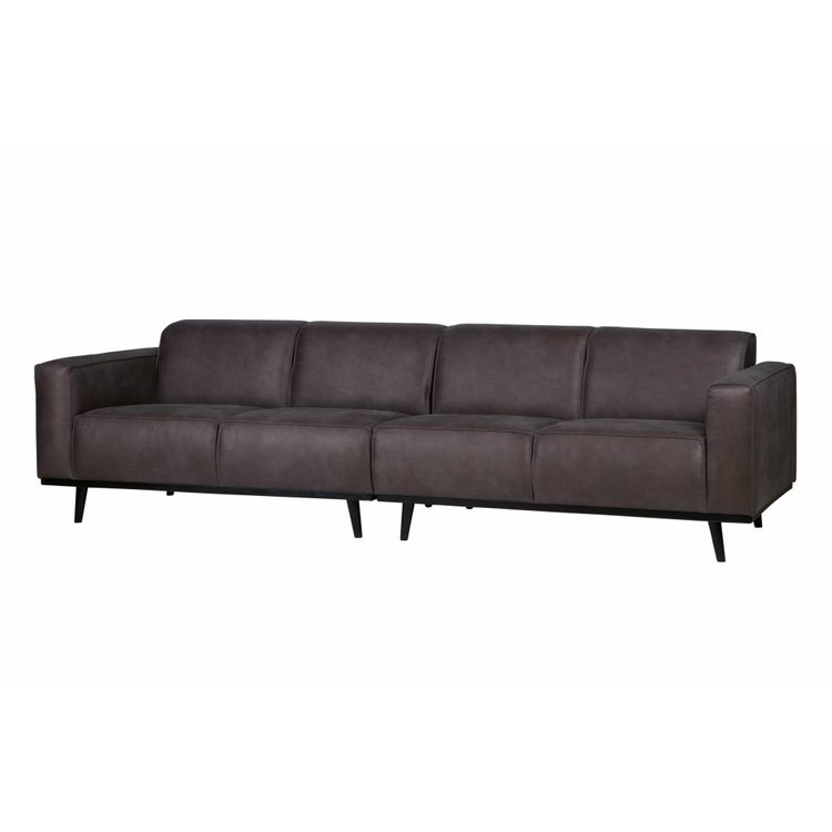 BePureHome BePureHome Sofa Statement 4-Sitzer Leder grau