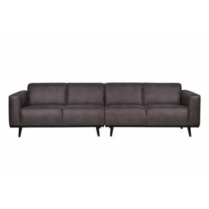 BePureHome BePureHome Couch Statement 4-seater leather grey