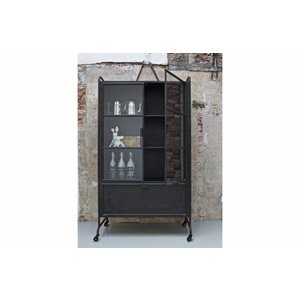 BePureHome BePureHome Vitrinekast Steel Storage metaal zwart